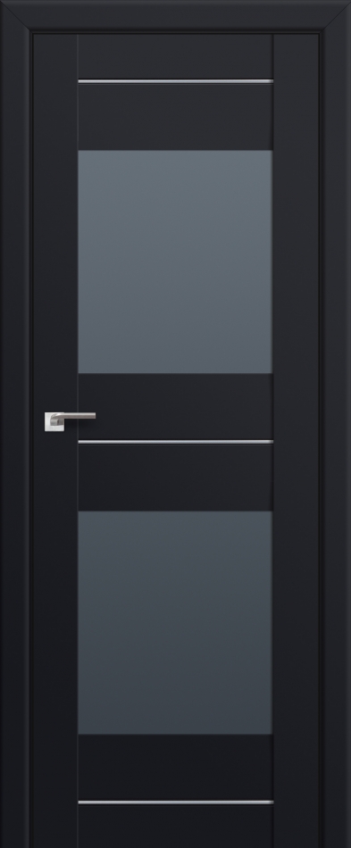 межкомнатные двери  Profil Doors 61U чёрный seidenmatt