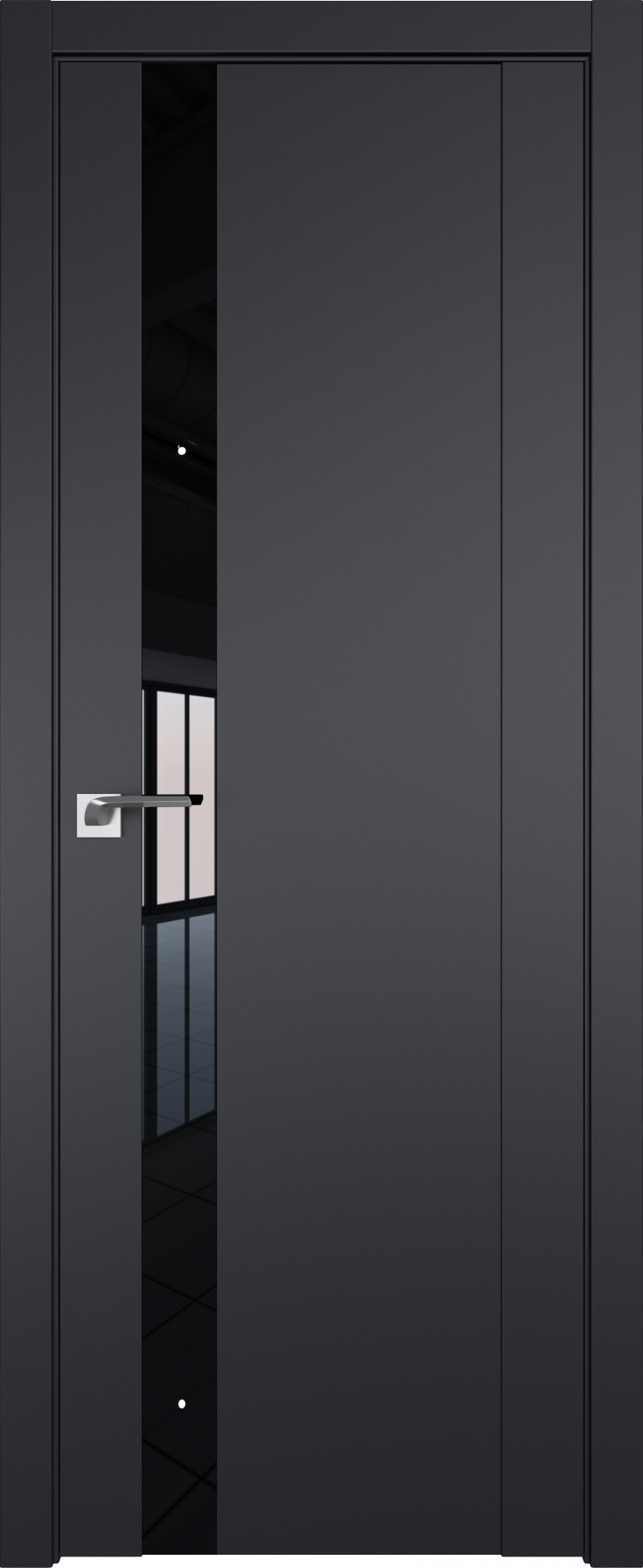 межкомнатные двери  Profil Doors 62U чёрный seidenmatt