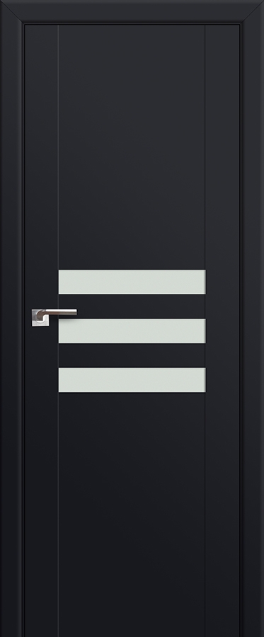 межкомнатные двери  Profil Doors 74U чёрный seidenmatt