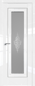 межкомнатные двери  Profil Doors 24L стекло Кристалл белый глянец