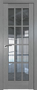 межкомнатные двери  Profil Doors 102XN стекло грувд серый