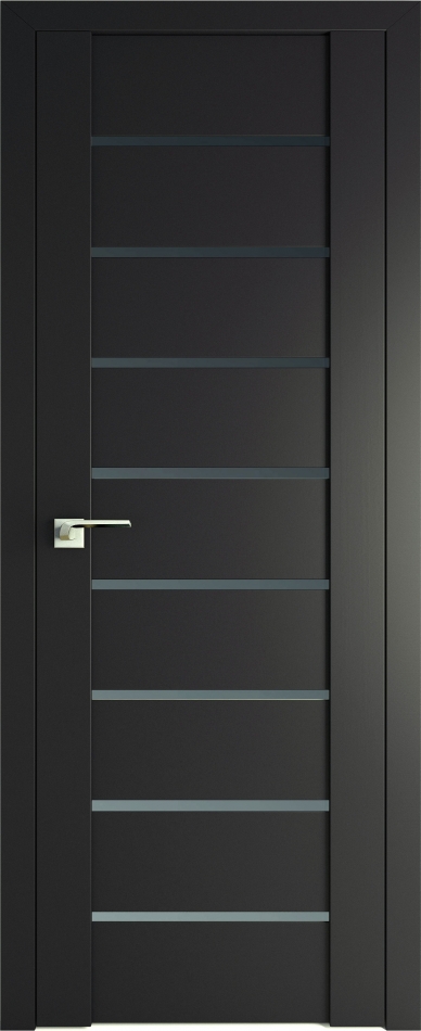 межкомнатные двери  Profil Doors 98U чёрный seidenmatt