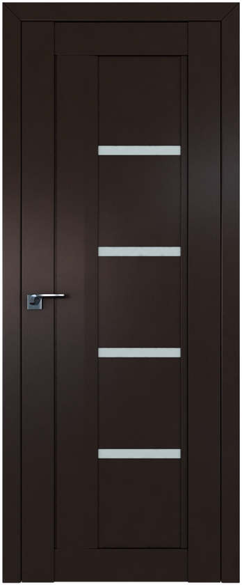 межкомнатные двери  Profil Doors 2.08U мателюкс тёмно-коричневые