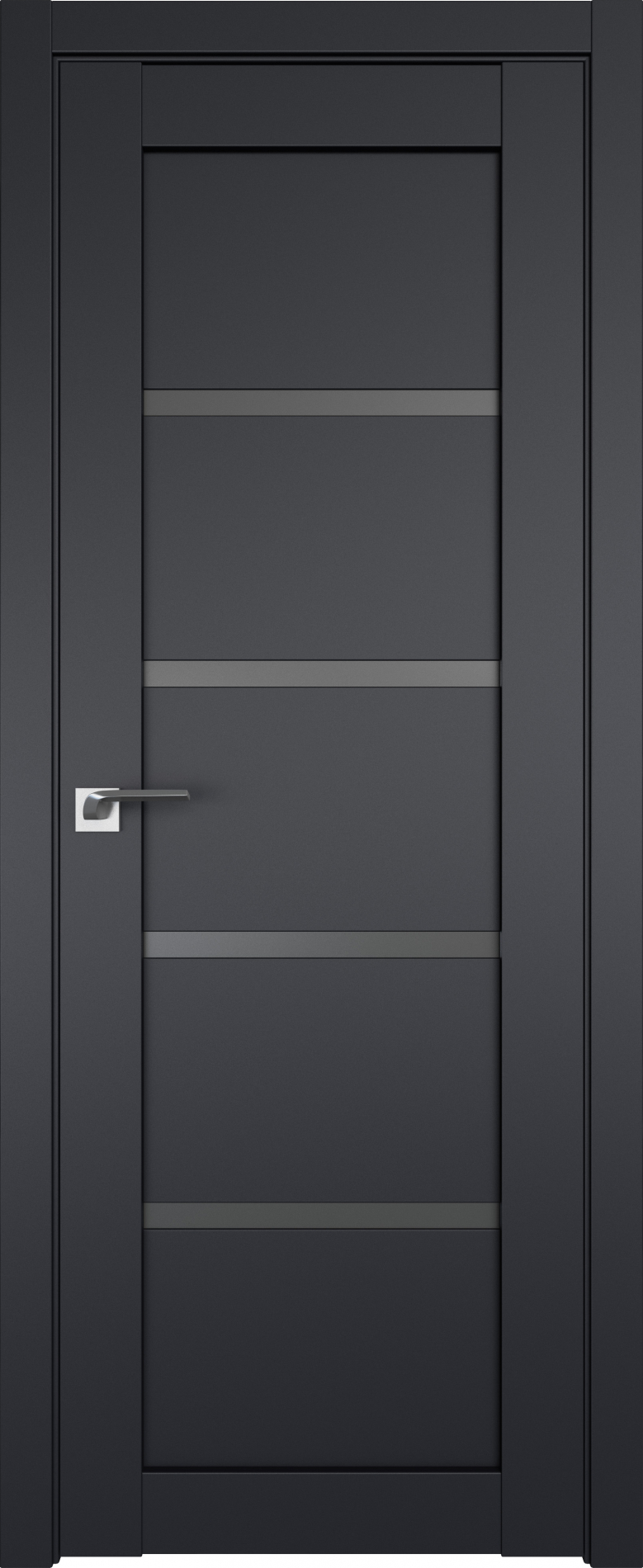 межкомнатные двери  Profil Doors 2.09U чёрный seidenmatt