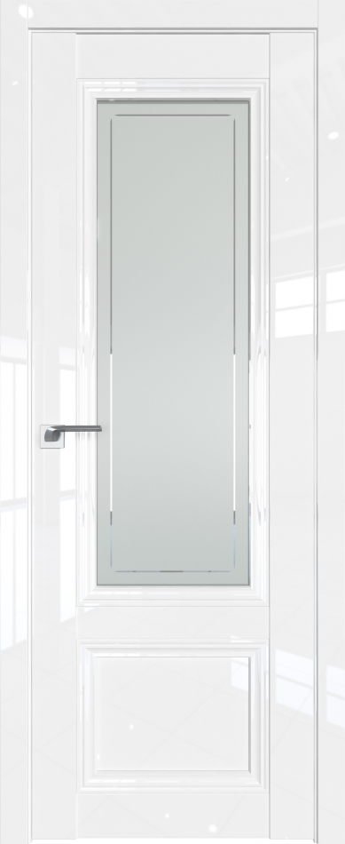 межкомнатные двери  Profil Doors 2.103L гравировка 4 белый глянец