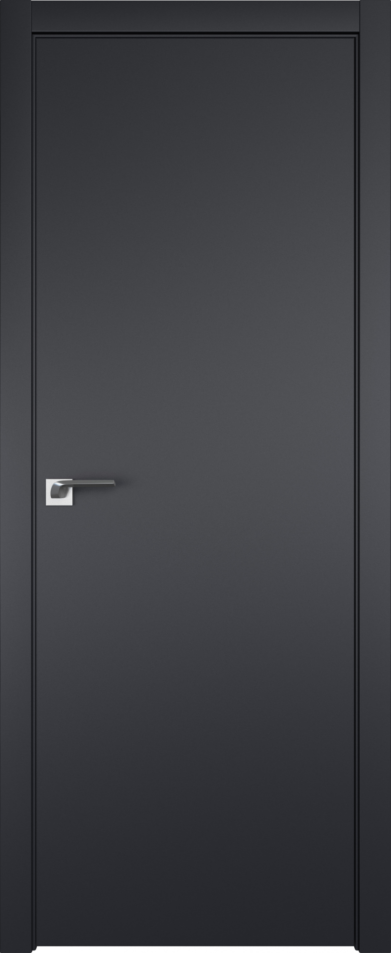 межкомнатные двери  Profil Doors 1E ABS чёрный матовый