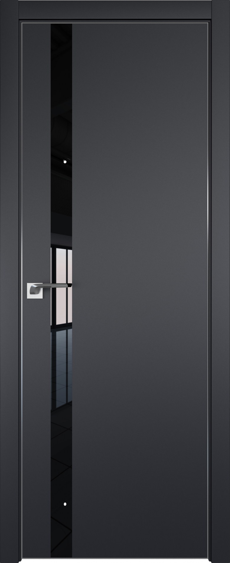 межкомнатные двери  Profil Doors 6E ABS чёрный матовый