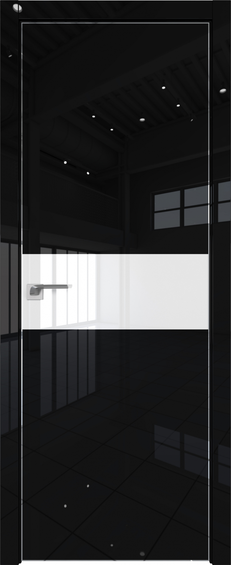 межкомнатные двери  Profil Doors 4VG чёрный глянец