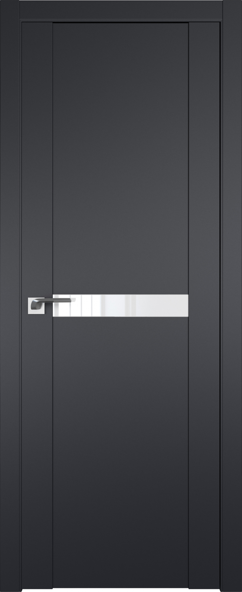 межкомнатные двери  Profil Doors 2.01U чёрный seidenmatt