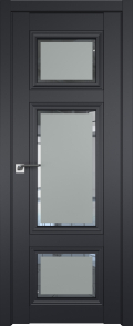 межкомнатные двери  Profil Doors 2.105U Square чёрный seidenmatt