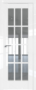 межкомнатные двери  Profil Doors 102L стекло белый глянец