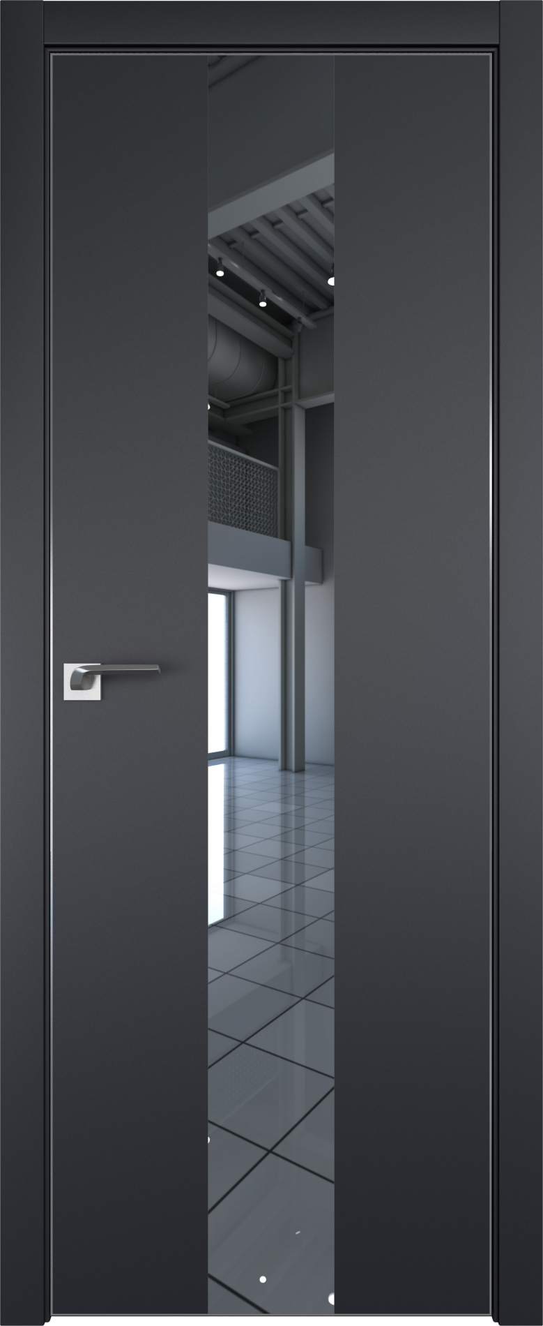 межкомнатные двери  Profil Doors 25E ABS чёрный матовый