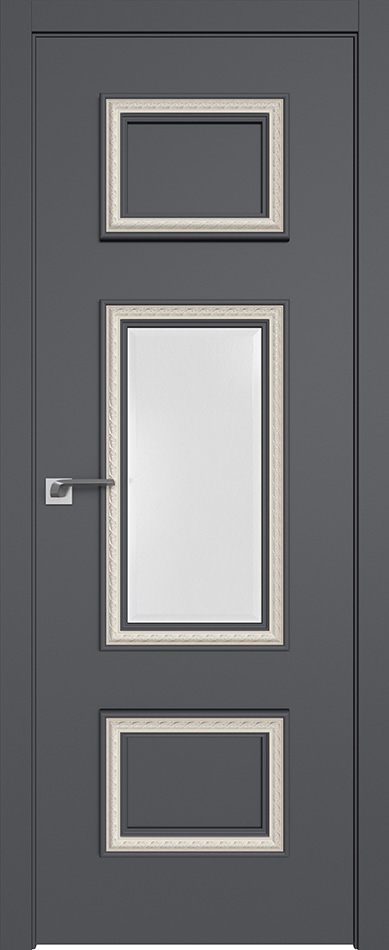 межкомнатные двери  Profil Doors 67SMK ABS кожа серый матовый