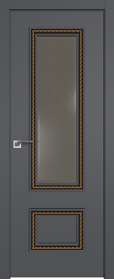 межкомнатные двери  Profil Doors 69SMK ABS кожа серый матовый