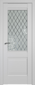 межкомнатные двери  Profil Doors 2U гравировка Ромб манхэттан