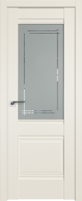 межкомнатные двери  Profil Doors 2U гравировка Мадрид магнолия