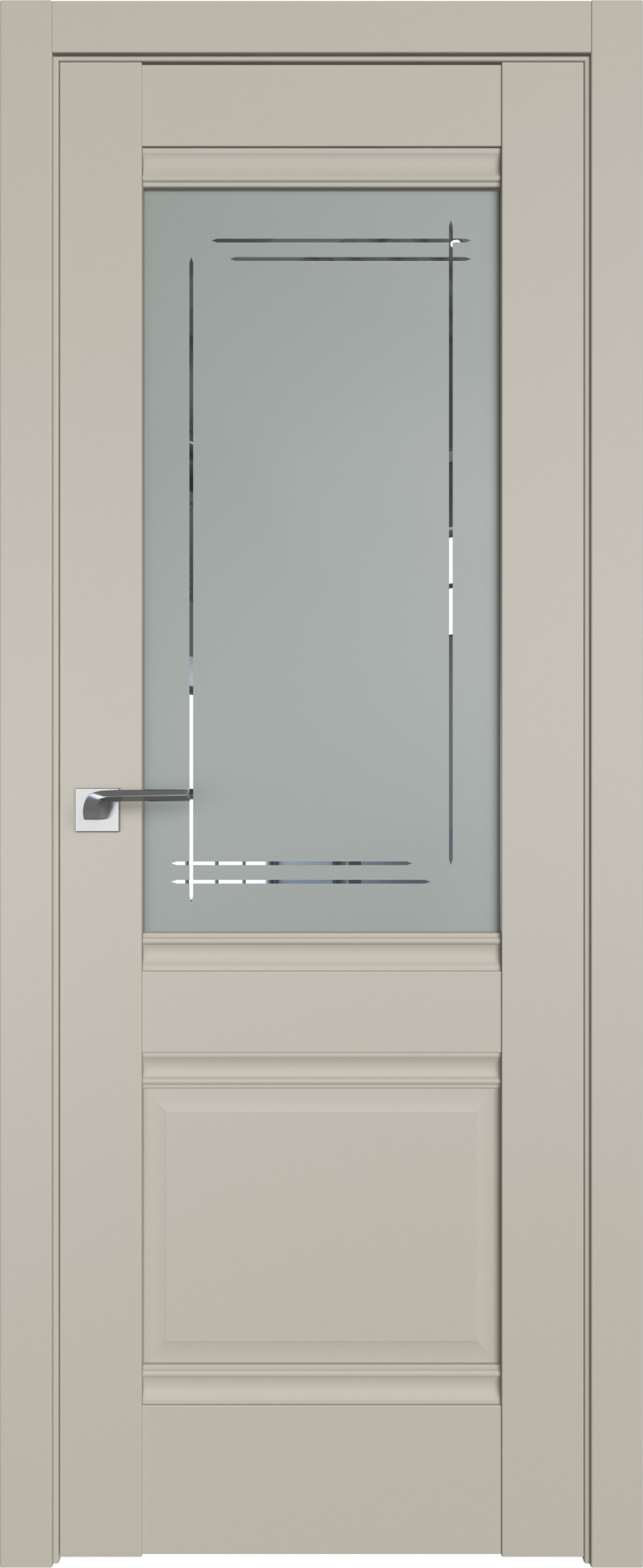межкомнатные двери  Profil Doors 2U гравировка Мадрид шеллгрей