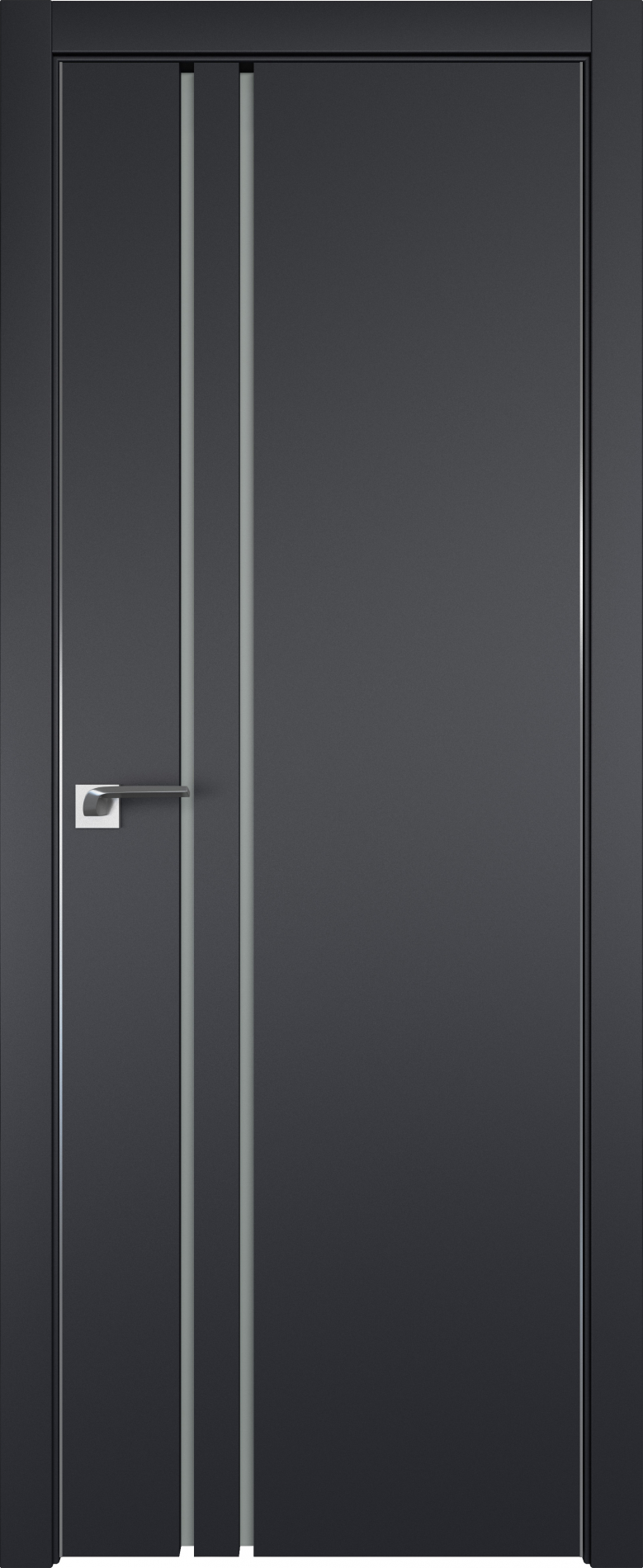 межкомнатные двери  Profil Doors 35E мателюкс чёрный матовый