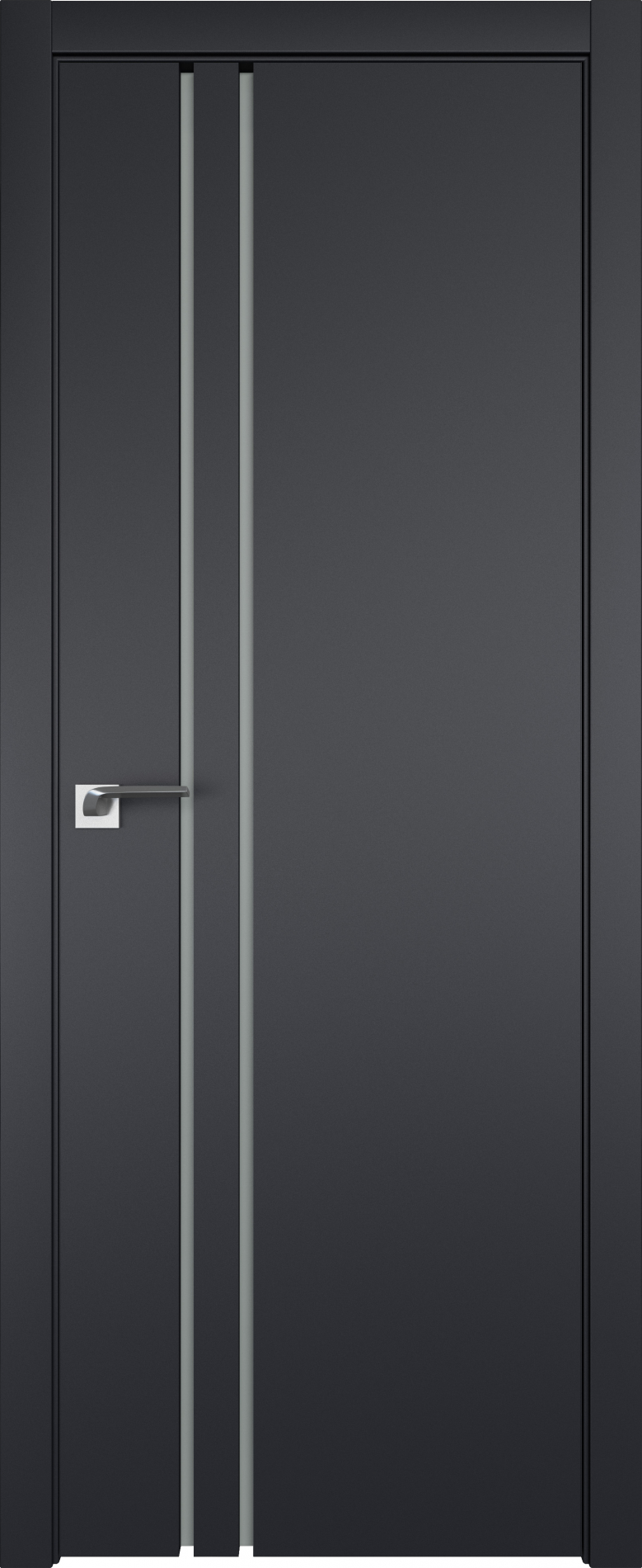 межкомнатные двери  Profil Doors 35E ABS мателюкс чёрный матовый