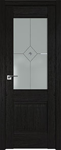 межкомнатные двери  Profil Doors 2XN гравировка Узор дарк браун