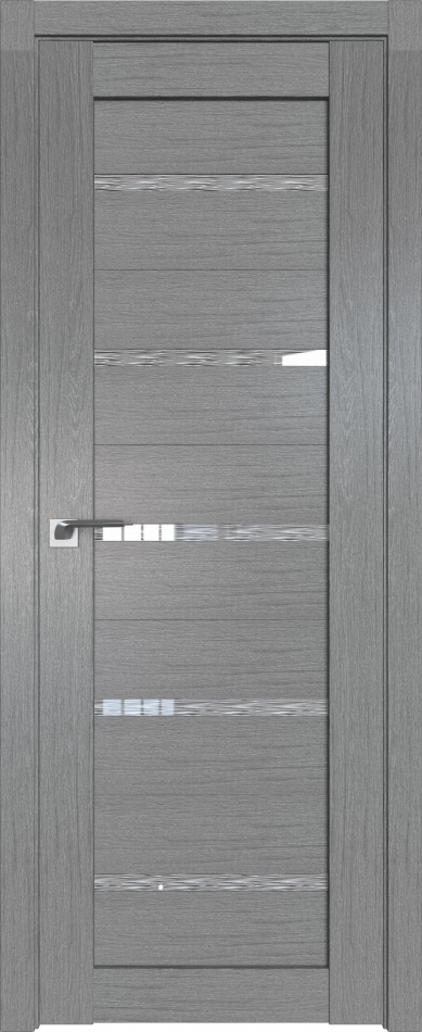 межкомнатные двери  Profil Doors 7XN грувд серый