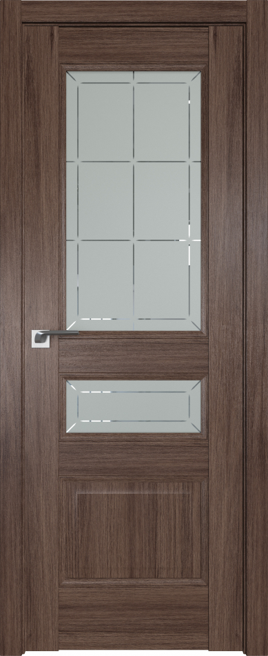 межкомнатные двери  Profil Doors 94XN гравировка 1 дуб салинас тёмный