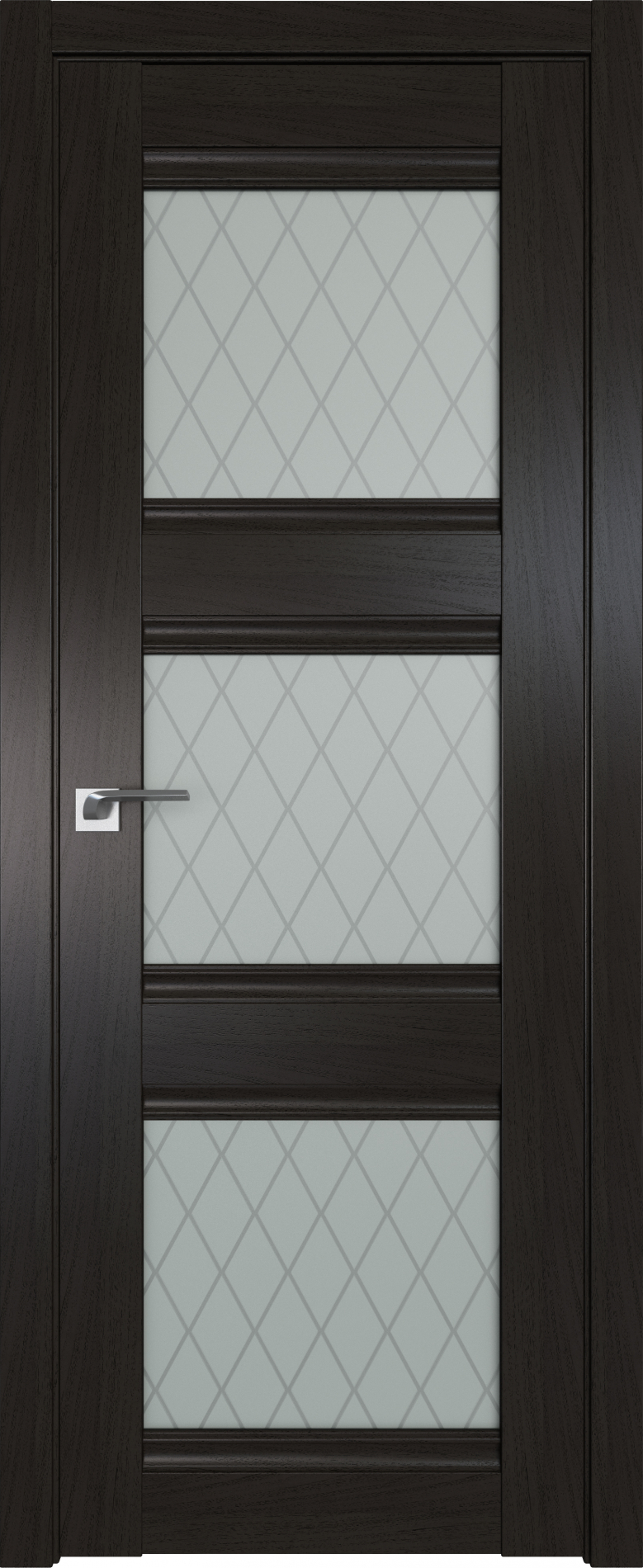 межкомнатные двери  Profil Doors 4X гравировка Ромб пекан тёмный