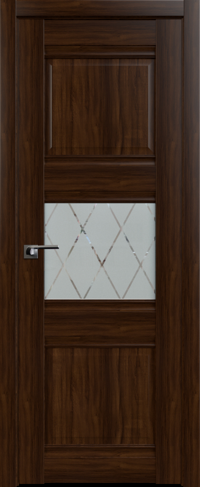 межкомнатные двери  Profil Doors 5X гравировка Ромб орех амари