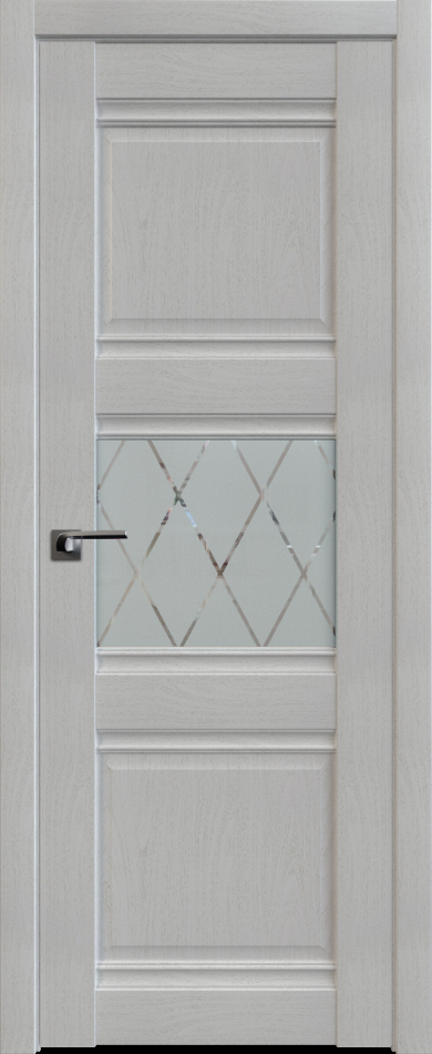 межкомнатные двери  Profil Doors 5X гравировка Ромб пекан белый