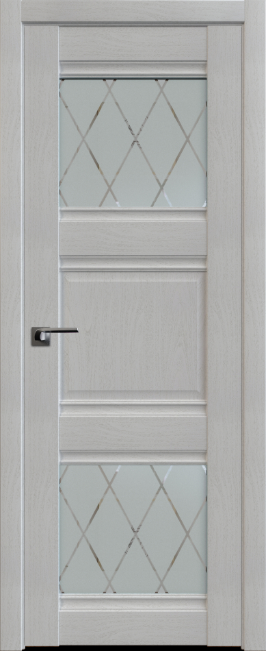 межкомнатные двери  Profil Doors 6X гравировка Ромб пекан белый