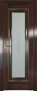 межкомнатные двери  Profil Doors 24X матирование Узор орех сиена