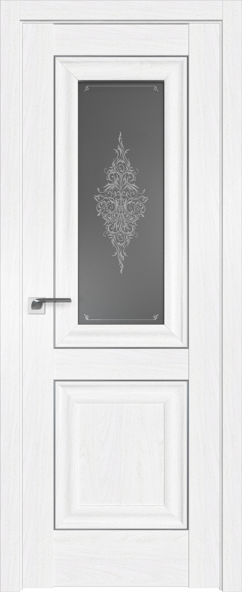 межкомнатные двери  Profil Doors 28X  Кристалл пекан белый