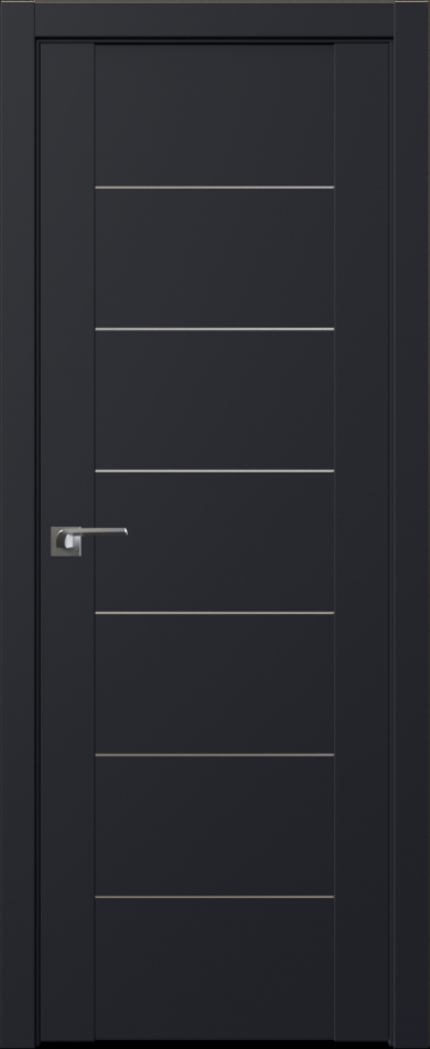межкомнатные двери  Profil Doors 2.07U чёрный seidenmatt