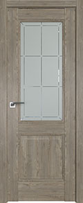 межкомнатные двери  Profil Doors 90XN гравировка 1 каштан тёмный