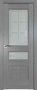 межкомнатные двери  Profil Doors 94XN гравировка 1 грувд серый