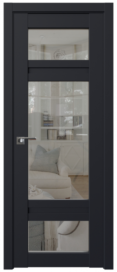 межкомнатные двери  Profil Doors 2.46U чёрный seidenmatt