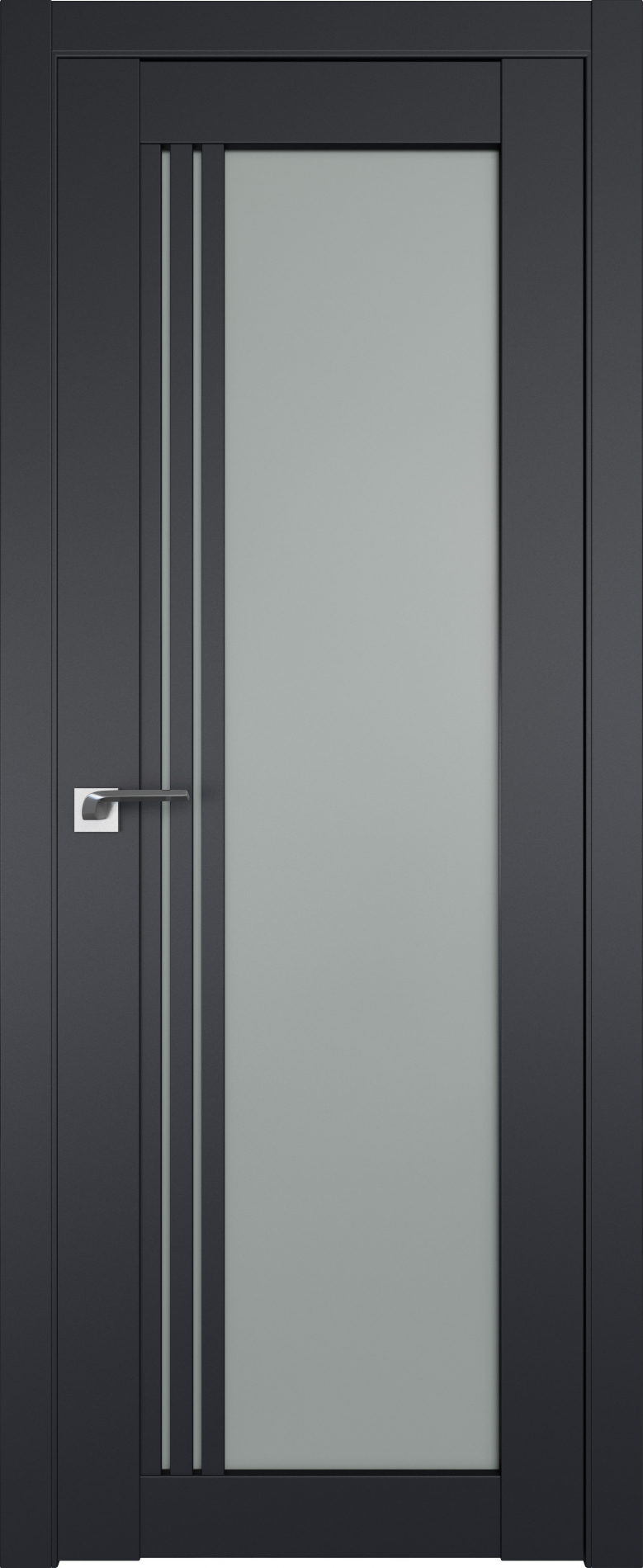 межкомнатные двери  Profil Doors 2.51U чёрный seidenmatt