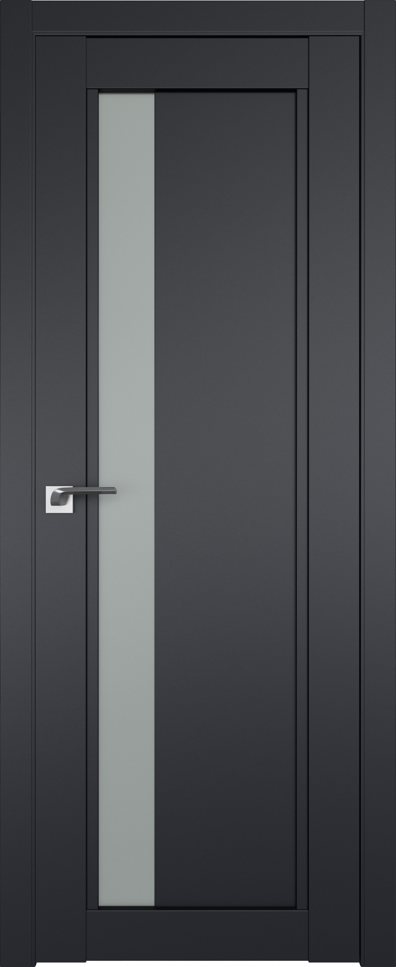 межкомнатные двери  Profil Doors 2.71U чёрный seidenmatt