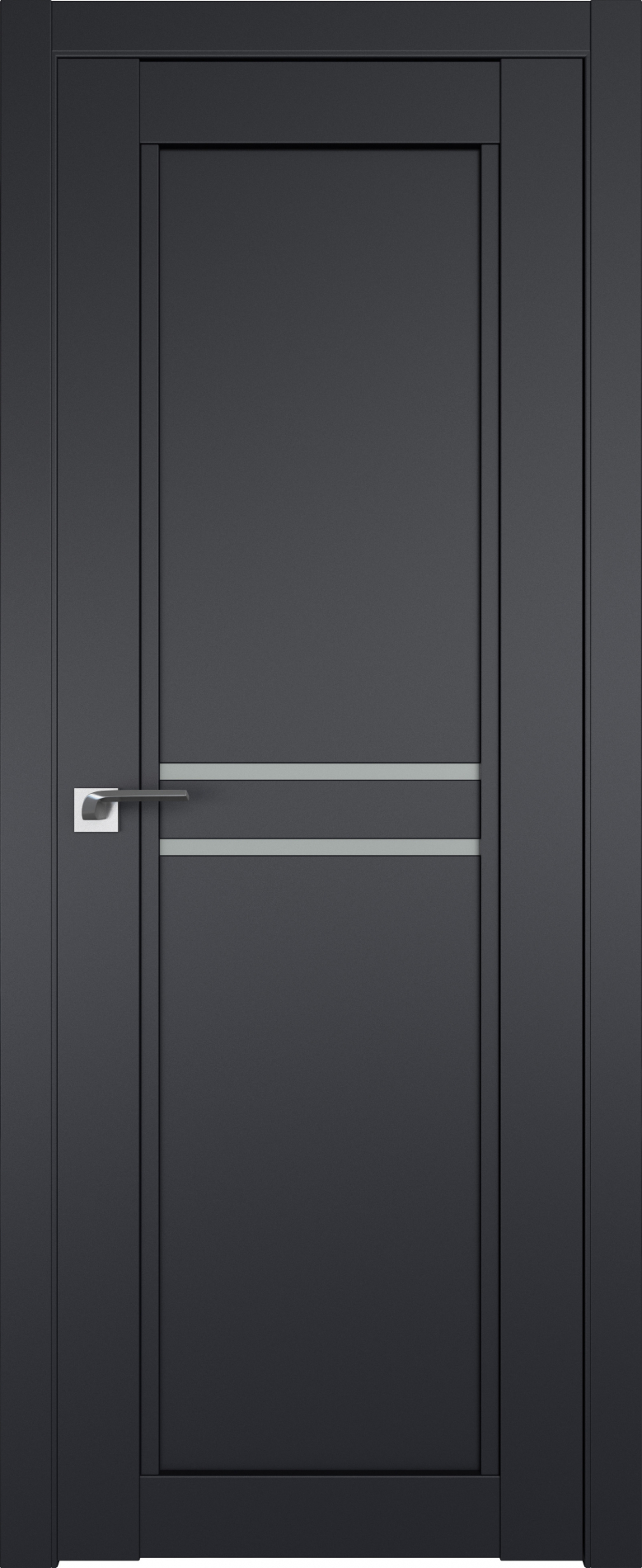 межкомнатные двери  Profil Doors 2.75U чёрный seidenmatt
