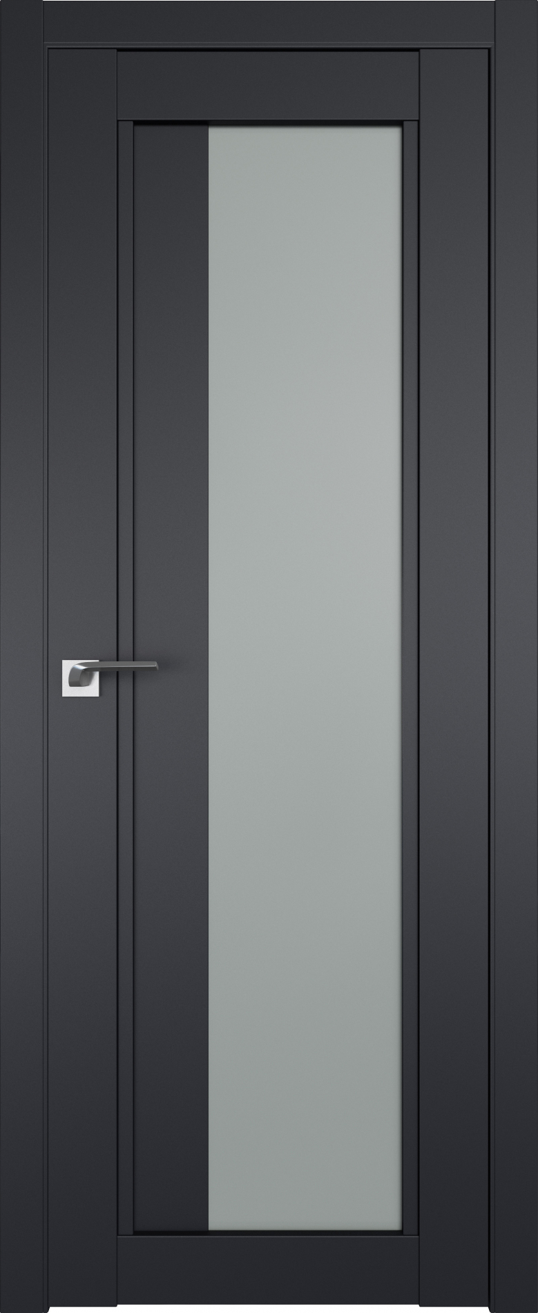 межкомнатные двери  Profil Doors 2.72U чёрный seidenmatt