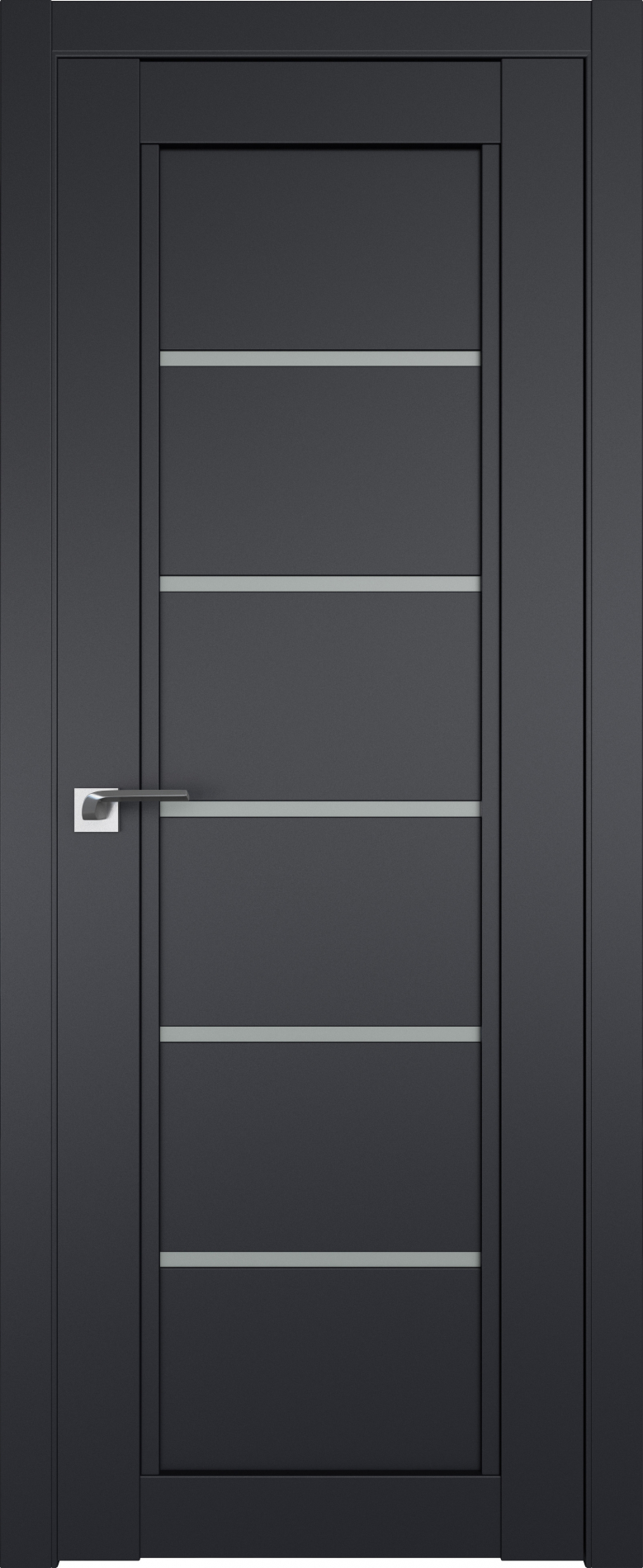 межкомнатные двери  Profil Doors 2.76U чёрный seidenmatt
