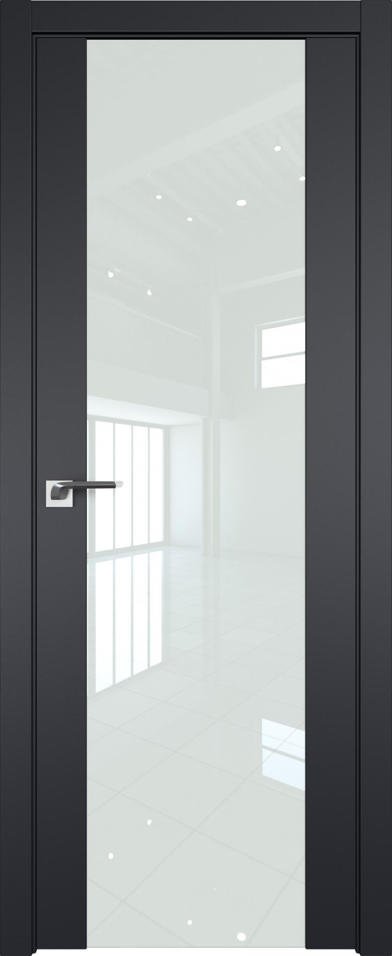 межкомнатные двери  Profil Doors 110U чёрный seidenmatt