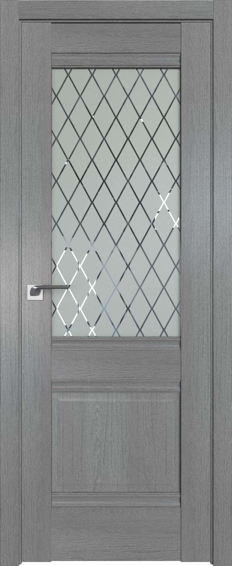 межкомнатные двери  Profil Doors 2XN гравировка Ромб грувд серый