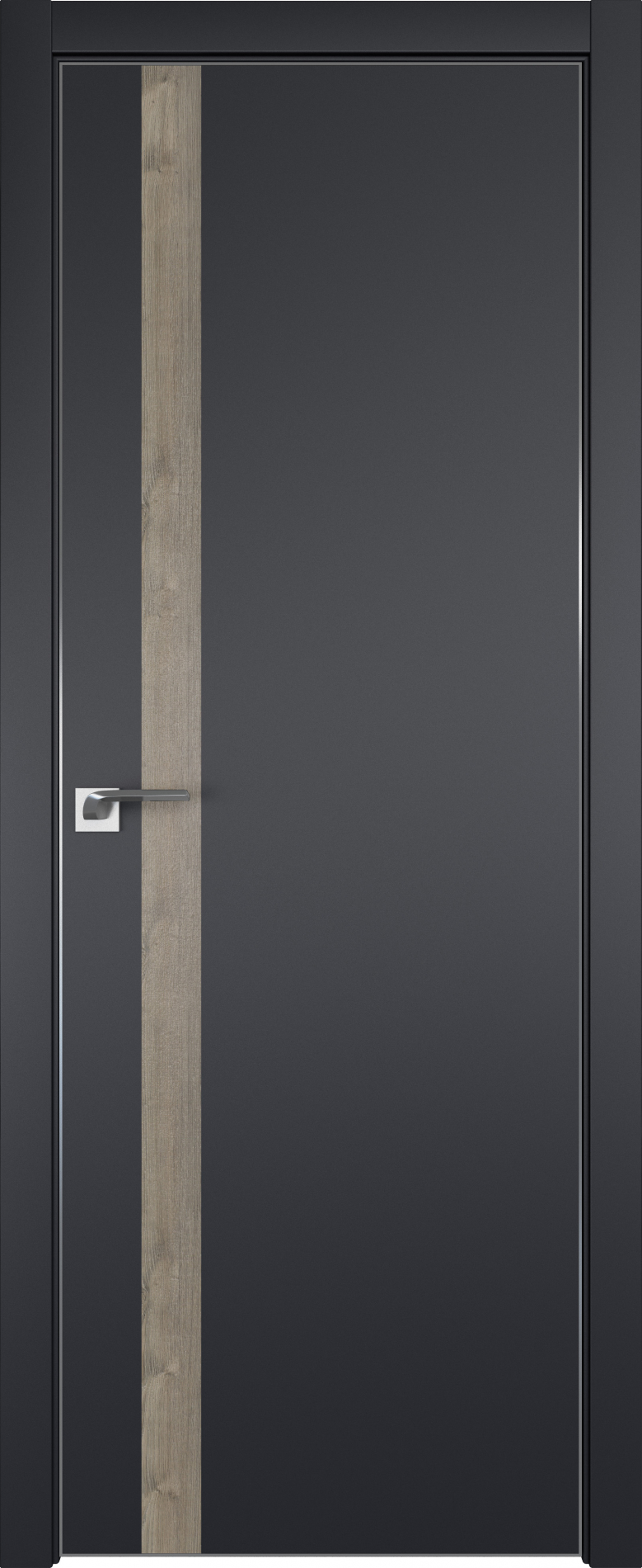межкомнатные двери  Profil Doors 6E чёрный матовый