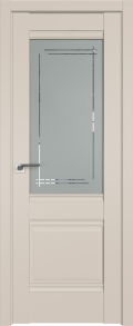 межкомнатные двери  Profil Doors 2U гравировка Мадрид санд