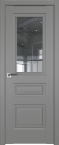 межкомнатные двери  Profil Doors 2.39U стекло Франческо грей