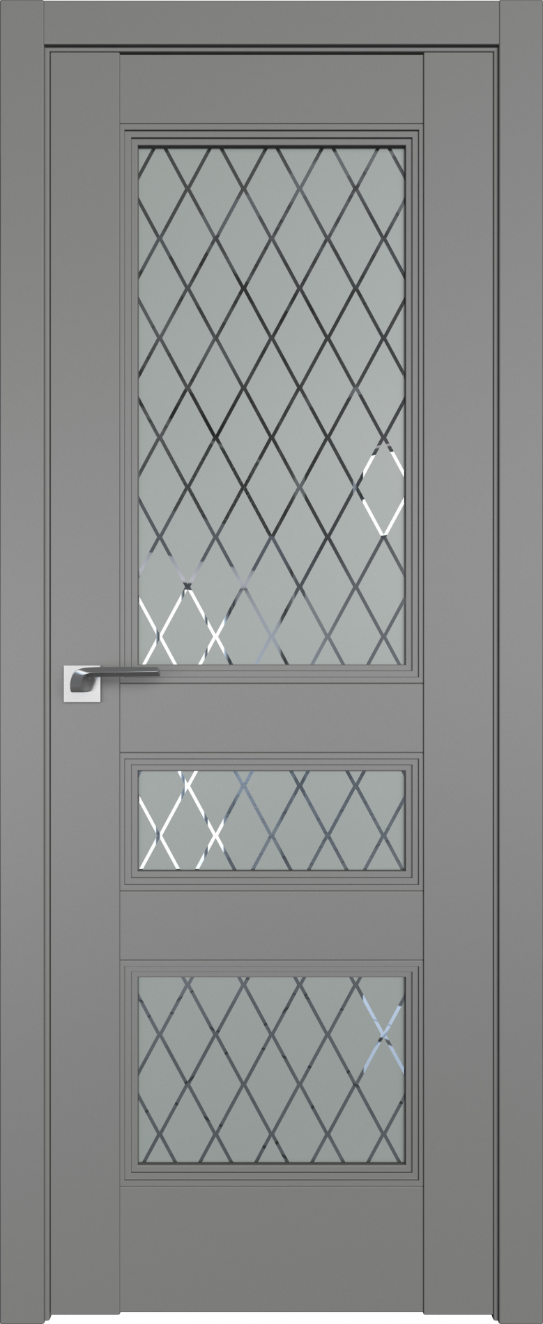 межкомнатные двери  Profil Doors 69U  Ромб грей