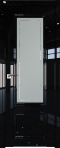 межкомнатные двери  Profil Doors 2.103L гравировка 4 чёрный глянец