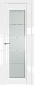   	Profil Doors 2.101L гравировка 10 белый глянец
