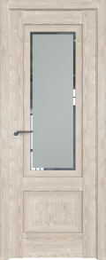 межкомнатные двери  Profil Doors 2.90XN стекло Square каштан светлый